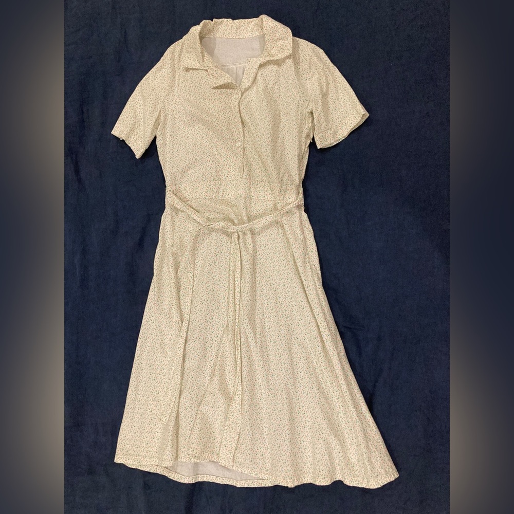 Handmade Floral Shirt Dress Small 4